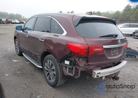 2014 Acura Mdx Technology Package from USA, damaged, VIN 5FRYD4H46EB015552